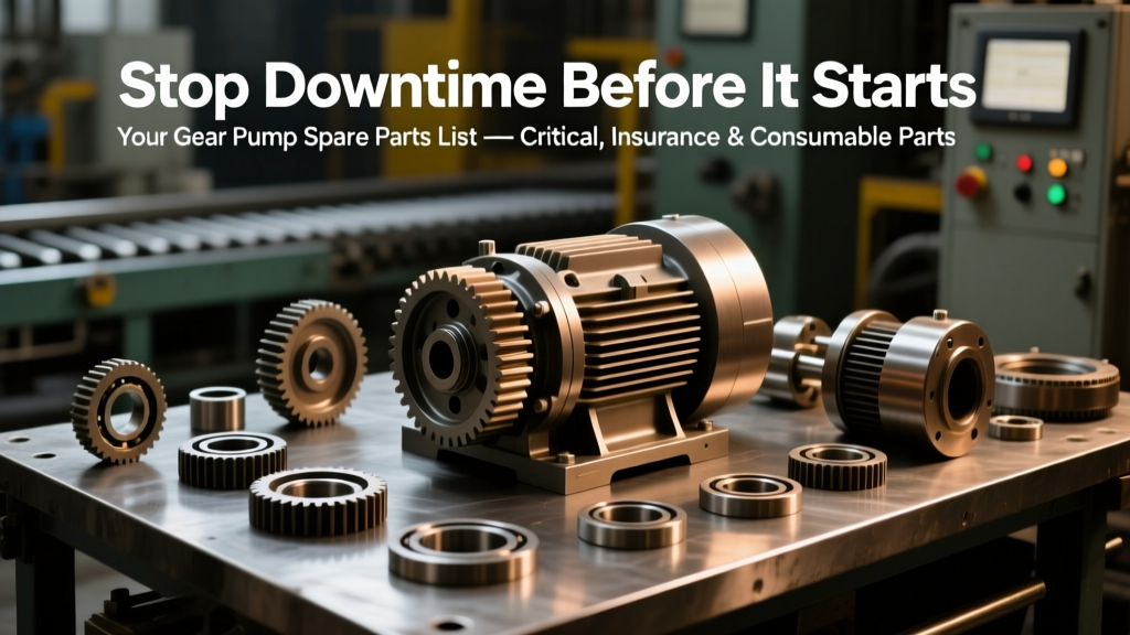 Stop Downtime Before It Starts: Your Gear Pump Spare Parts List — Critical, Insurance & Consumable Parts With Exact Quantities, Shelf-Life Guidance, and Obsolescence Alerts (ISO 55001-Aligned)