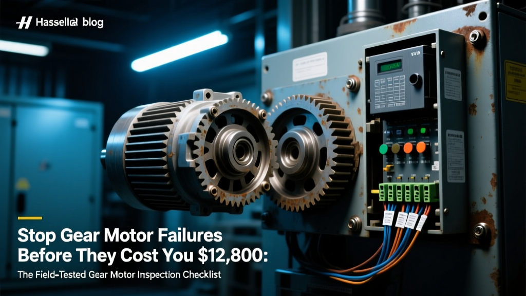 Stop Gear Motor Failures Before They Cost You $12,800: The Field-Tested Gear Motor Inspection Checklist and Procedure Used by NEMA-Compliant Maintenance Teams (Visual, Measurement & Documentation Steps Included)