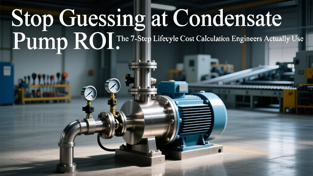 Stop Guessing at Condensate Pump ROI: The 7-Step Lifecycle Cost Calculation Engineers Actually Use (Energy + Maintenance + Replacement — All in One Spreadsheet Formula)