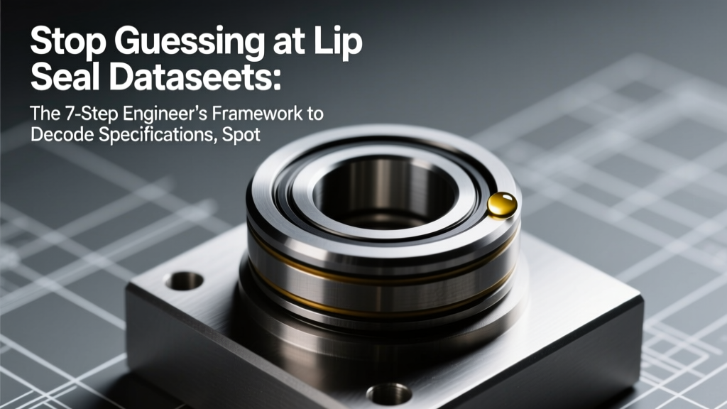 Stop Guessing at Lip Seal Datasheets: The 7-Step Engineer’s Framework to Decode Specifications, Spot Hidden Failure Risks in Performance Curves, and Avoid Costly Misapplication — Even If You’re Not a Sealing Specialist