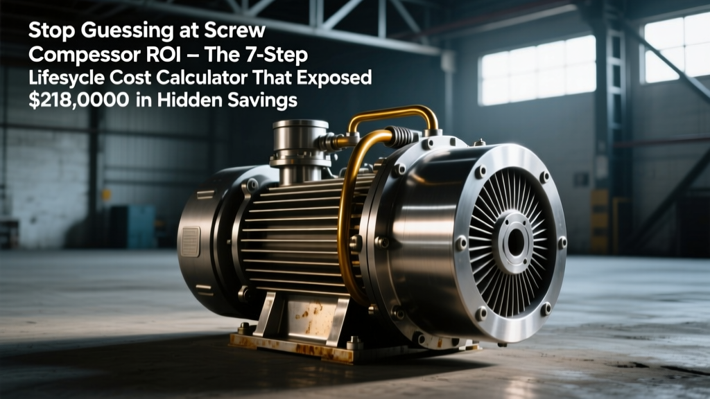 Stop Guessing at Screw Compressor ROI: The 7-Step Lifecycle Cost Calculator That Exposed $218,000 in Hidden Energy Waste Across 3 Midwest Food Plants (Energy + Maintenance + Replacement Planning Included)