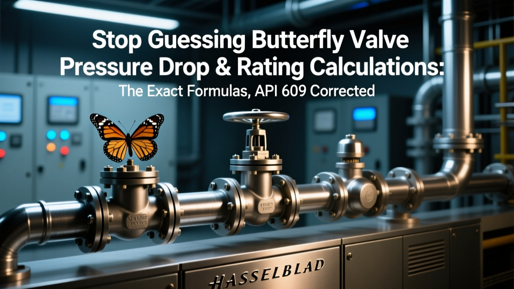 Stop Guessing Butterfly Valve Pressure Drop & Rating Calculations: The Exact Formulas, API 609 Correction Factors, Real-World Cv Tables (Neles, Bray, Val-Matic), and 3 Critical Mistakes That Cause System Failure