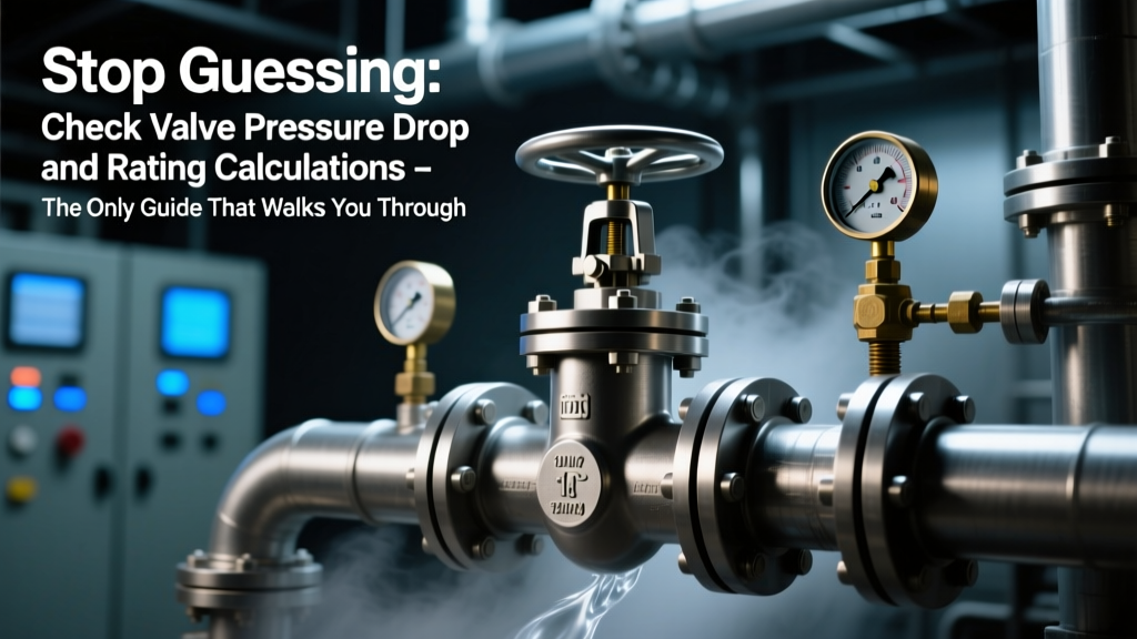 Stop Guessing Check Valve Pressure Drop and Rating Calculations: The Only Guide That Walks You Through Real-World Cv Corrections, API 602 Safety Margins, and 3 Common Calculation Errors That Cause System Failure (With Worked Examples in SI & USCS Units)