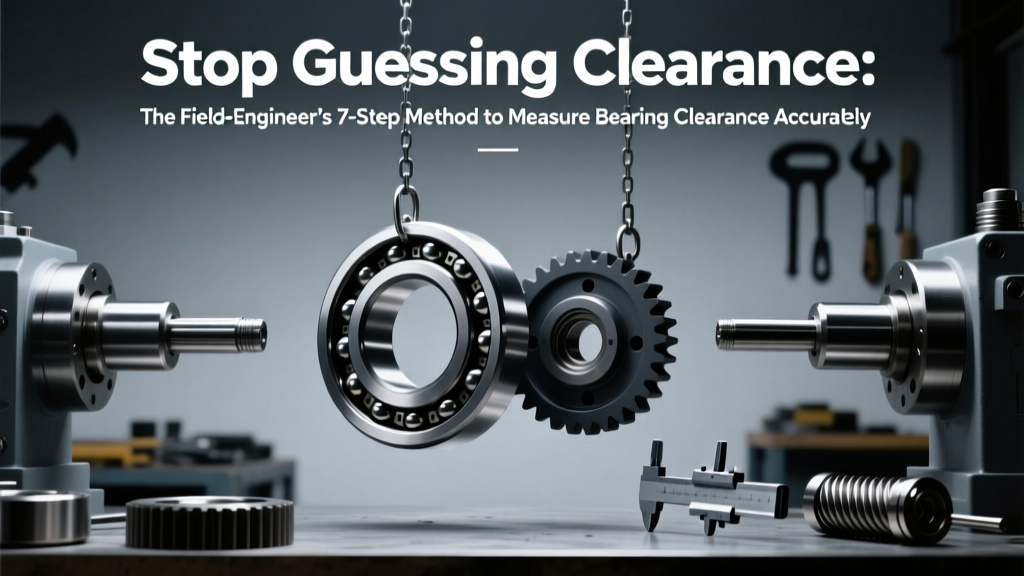 Stop Guessing Clearance: The Field-Engineer’s 7-Step Method to Measure Bearing Clearance Accurately (With Real Tool Specs, Historical Context & ISO 5753-1 Compliance)