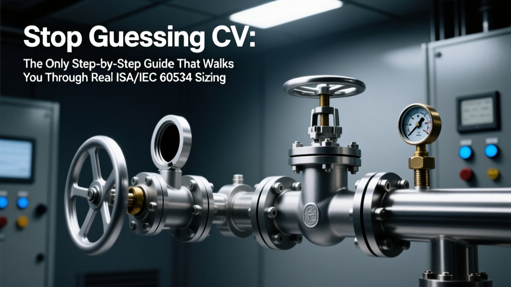 Stop Guessing Cv: The Only Step-by-Step Guide That Walks You Through Real ISA/IEC 60534 Sizing—With Worked Examples for Liquids, Gases, Steam, Critical Flow, and Flashing (No Assumptions, No Omissions)