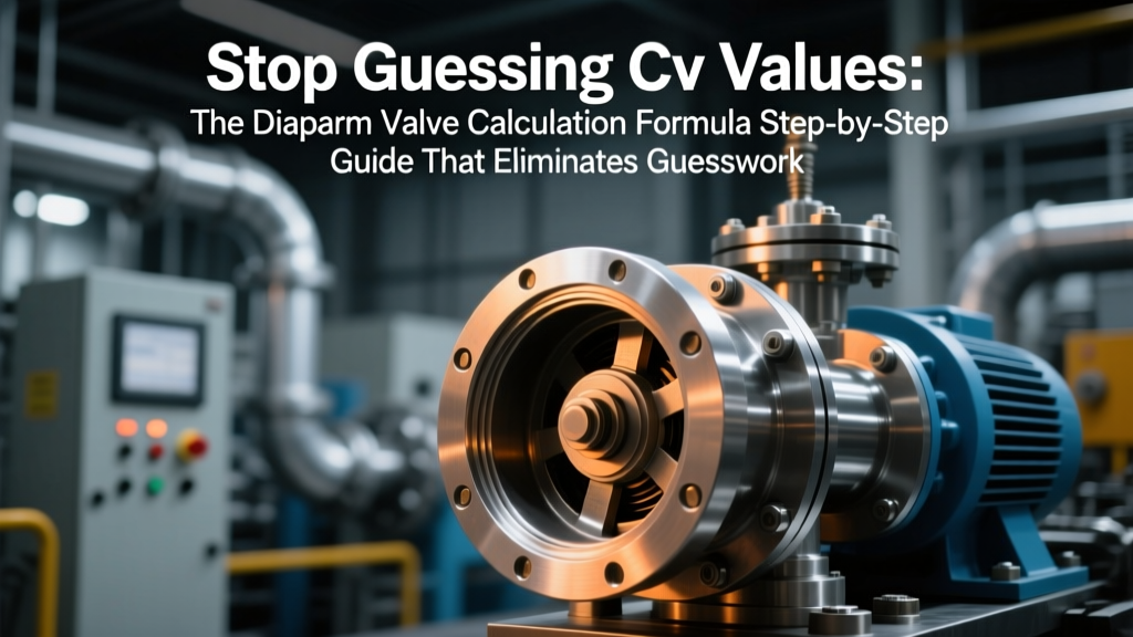 Stop Guessing Cv Values: The Diaphragm Valve Calculation Formula Step-by-Step Guide That Eliminates Oversizing (With Real ISO 5208 Test Data, Unit Conversion Tables, and 3 Worked Examples Using API RP 553 & ISA-75.01.01)