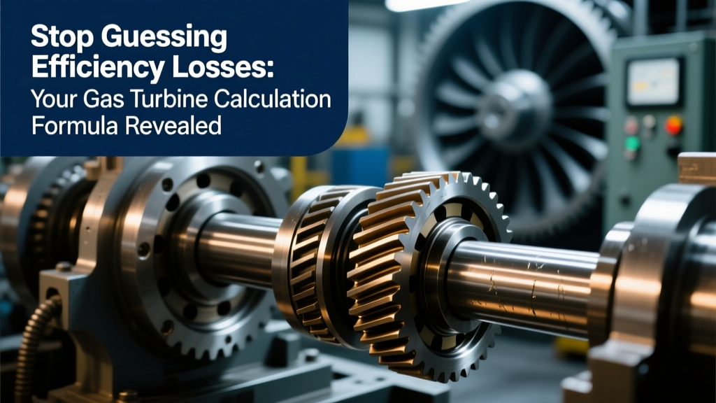 Stop Guessing Efficiency Losses: Your Gas Turbine Calculation Formula Step-by-Step Guide (with Real Plant Data, Unit Conversion Pitfalls, and ISO 2314-Compliant Worked Examples)