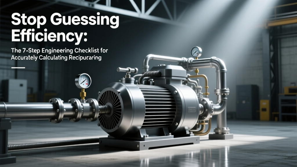 Stop Guessing Efficiency: The 7-Step Engineering Checklist for Accurately Calculating Reciprocating Compressor Efficiency (Isentropic, Volumetric & Overall) — With Real Plant Data, Unit Conversion Warnings, and Common Formula Pitfalls Exposed