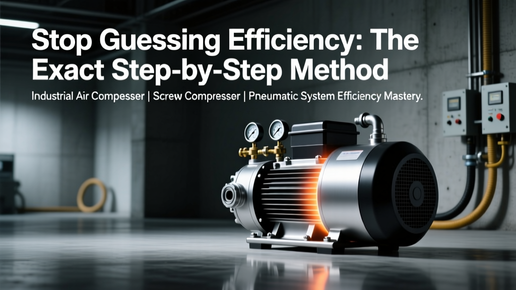Stop Guessing Efficiency: The Exact Step-by-Step Method (with Real Numbers & Unit Conversions) to Calculate Screw Compressor Efficiency — Isentropic, Volumetric, and Overall — So You Can Slash Energy Waste in Your Plant Air System