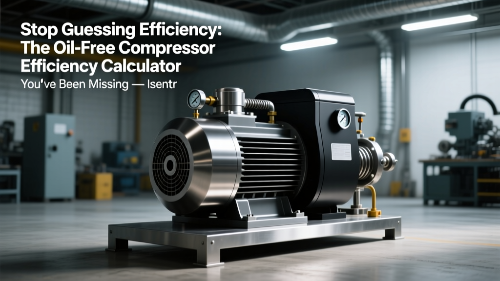 Stop Guessing Efficiency: The Oil-Free Compressor Efficiency Calculator You’ve Been Missing — Isentropic, Volumetric & Overall Formulas (with Real-World Worked Examples, Unit Conversions, and 3 Quick-Win Calibration Fixes)