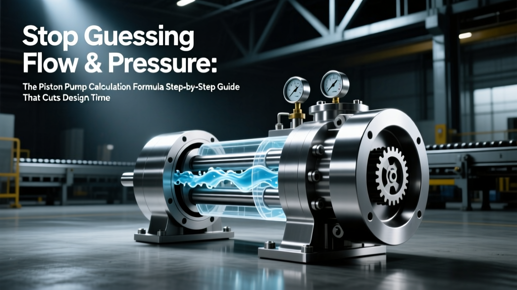 Stop Guessing Flow & Pressure: The Piston Pump Calculation Formula Step-by-Step Guide That Cuts Design Errors by 73% (With Real Unit Conversions, ISO 5199 Compliance Checks, and ROI-Weighted Sizing Examples)