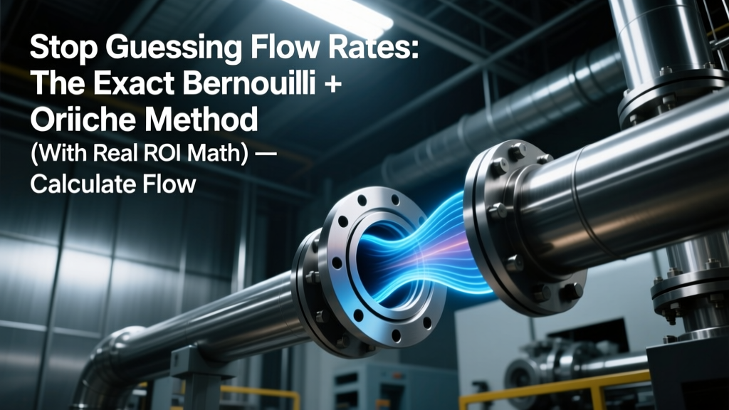 Stop Guessing Flow Rates: The Exact Bernoulli + Orifice Method (With Real ROI Math) — Calculate Flow Rate from Pressure Drop in 4 Verified Steps Without Over-Sizing Pumps or Wasting $12,800/Year on Energy