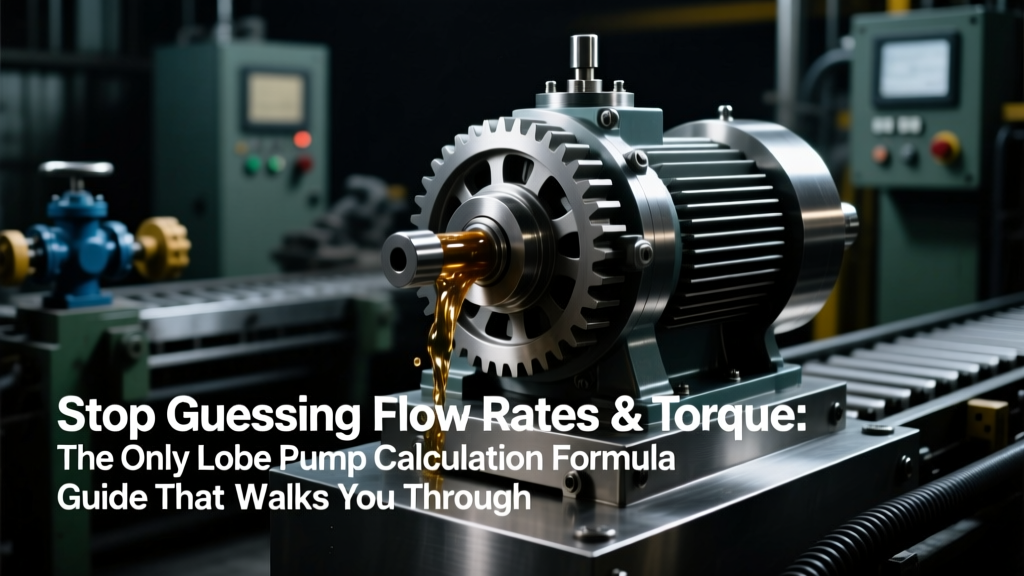 Stop Guessing Flow Rates & Torque: The Only Lobe Pump Calculation Formula Guide That Walks You Through Real Plant-Scale Examples (With Unit Conversion Traps Highlighted & ISO 8573-1 Compliance Checks Built In)