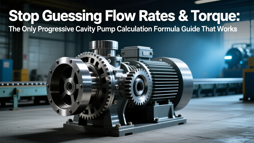 Stop Guessing Flow Rates & Torque: The Only Progressive Cavity Pump Calculation Formula Guide That Walks You Through Real NPSH, Volumetric Efficiency, and Power Calculations — With Unit Conversions, ISO 15147-2 Compliance Checks, and 3 Worked Field Examples (Including Bitumen at 180°C)