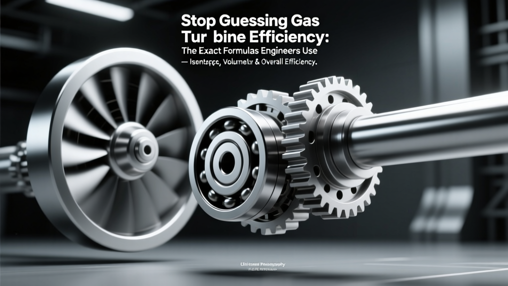 Stop Guessing Gas Turbine Efficiency: The Exact Formulas Engineers Use (Isentropic, Volumetric & Overall)—With Real Plant Data, Unit Conversion Checks, and Common Calculation Pitfalls Exposed