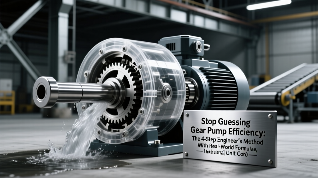 Stop Guessing Gear Pump Efficiency: The 4-Step Engineer’s Method (With Real-World Formulas, Unit Conversion Traps, and Troubleshooting Fixes You’ll Use Tomorrow)