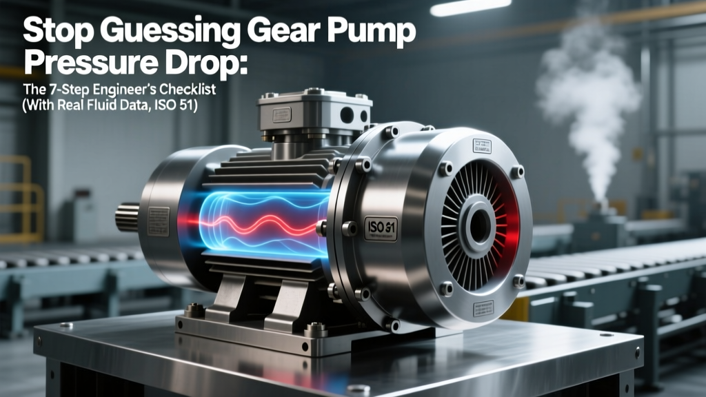 Stop Guessing Gear Pump Pressure Drop: The 7-Step Engineer’s Checklist (With Real Fluid Data, ISO 5198 Corrections & Parker Hannifin PGP-300 Case Study)