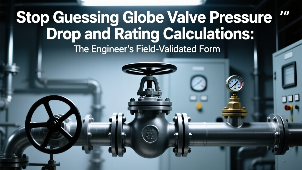 Stop Guessing Globe Valve Pressure Drop and Rating Calculations: The Engineer’s Field-Validated Formula Guide with Real-World Cv Corrections, ASME B16.34 Safety Margins, and 3 Common Calculation Errors That Cause System Failure