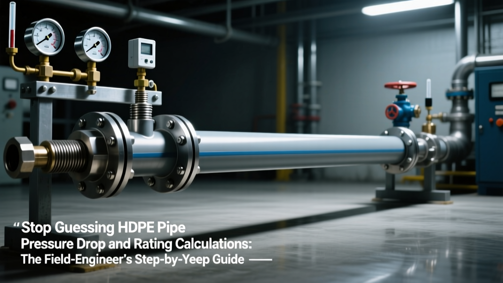 Stop Guessing HDPE Pipe Pressure Drop and Rating Calculations: The Field-Engineer’s Step-by-Step Guide with Real-World Formulas, ASME-Compliant Correction Factors, and 3 Critical Safety Margin Mistakes That Cause System Failure