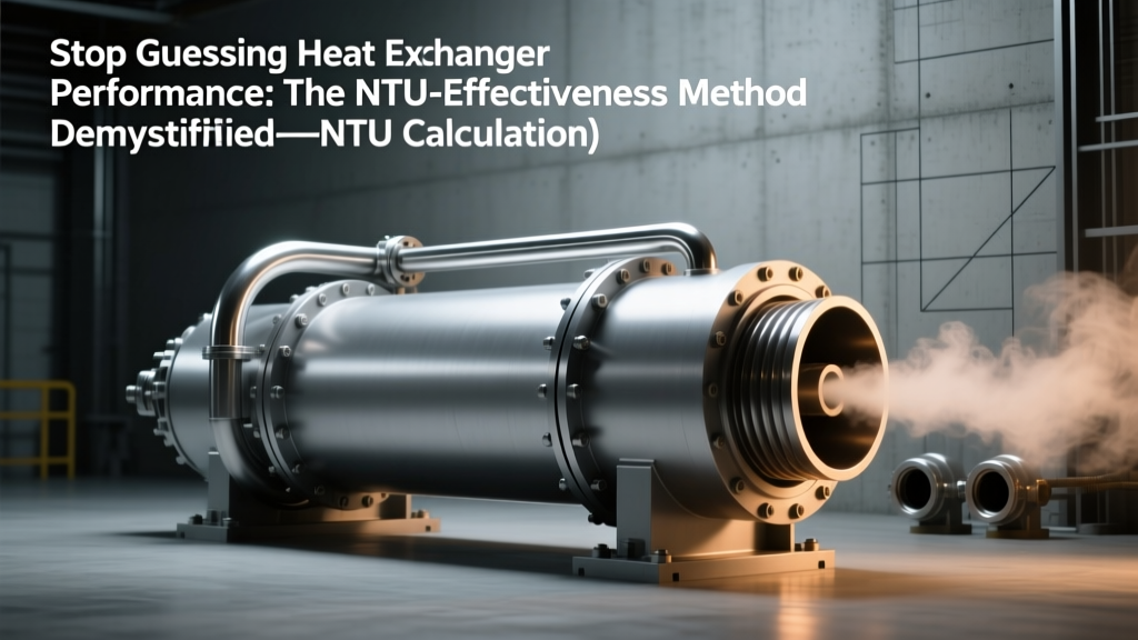 Stop Guessing Heat Exchanger Performance: The NTU-Effectiveness Method Demystified—NTU Calculation, Effectiveness Charts, LMTD Comparison, and 5 Deadly Math Mistakes Engineers Make (With Worked Examples)