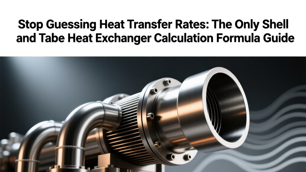 Stop Guessing Heat Transfer Rates: The Only Shell and Tube Heat Exchanger Calculation Formula Guide That Walks You Through Real LMTD, UA, and Fouling Corrections—With Unit-Checked Worked Examples, TEMA-Compliant Assumptions, and Common Pitfalls Highlighted in Red.