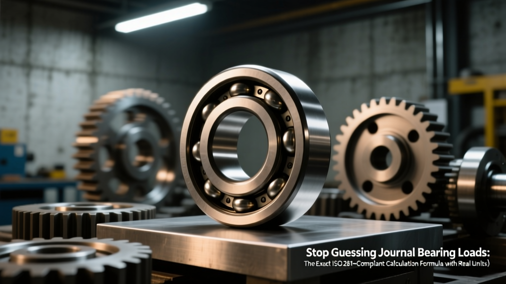 Stop Guessing Journal Bearing Loads: The Exact ISO 281–Compliant Calculation Formula (with Real Unit Conversions, 3 Worked Examples, and the #1 Mistake 73% of Engineers Make in Lubrication Film Thickness)