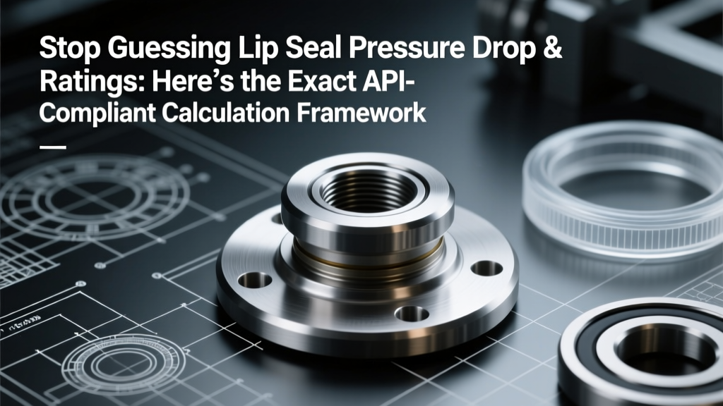 Stop Guessing Lip Seal Pressure Drop & Ratings: Here’s the Exact API-Compliant Calculation Framework (With Real-World Correction Factors, Unit-Checked Formulas, and 3 Worked Examples You Can Replicate in Excel Today)
