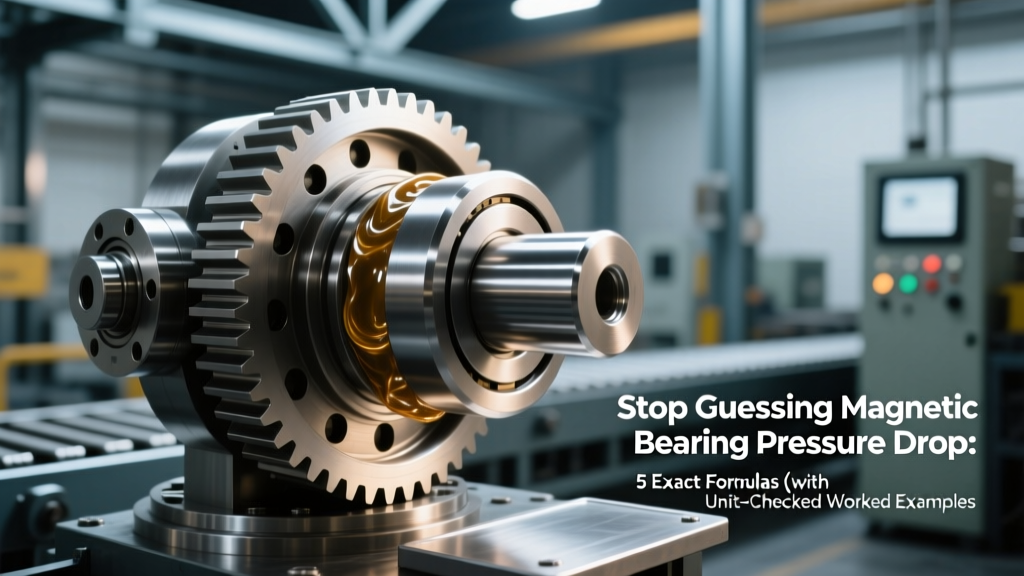 Stop Guessing Magnetic Bearing Pressure Drop: 5 Exact Formulas (with Unit-Checked Worked Examples), ISO 281 Load Corrections, and Why 87% of Engineers Overlook the Stagnation Pressure Margin in High-Speed Turbomachinery