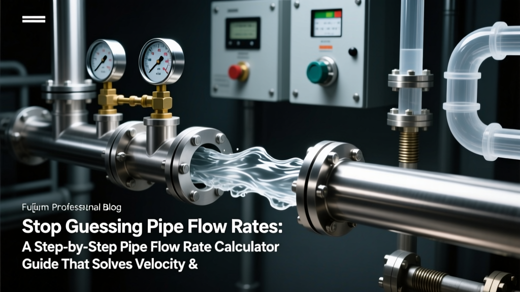 Stop Guessing Pipe Flow Rates: A Step-by-Step Pipe Flow Rate Calculator Guide That Solves Velocity & Pressure Drop Errors Before They Cause Pump Failure, Energy Waste, or System Shutdown — With Real Gas/Liquid Worked Examples