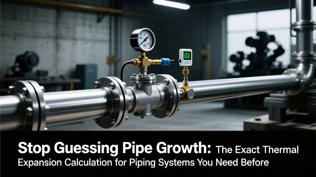 Stop Guessing Pipe Growth: The Exact Thermal Expansion Calculation for Piping Systems You Need Before Installation — Linear Expansion, Loop Sizing & ASME B31.3 Stress Evaluation, All with Verified Formulas and Real-World Worked Examples