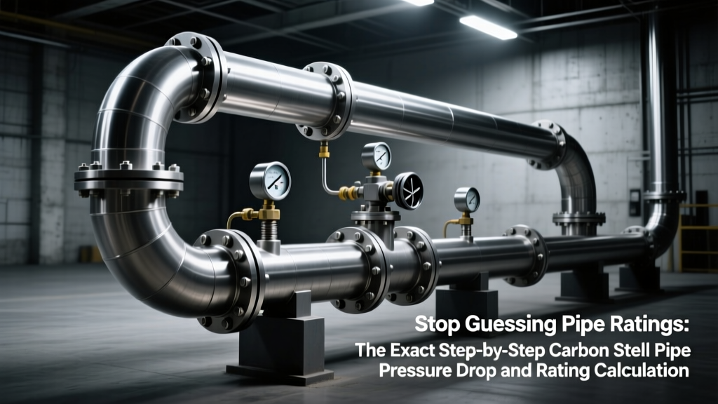 Stop Guessing Pipe Ratings: The Exact Step-by-Step Carbon Steel Pipe Pressure Drop and Rating Calculations Engineers Use (With Real ASME B31.3 Worked Examples, Unit Conversion Checks, and Common Error Fixes)