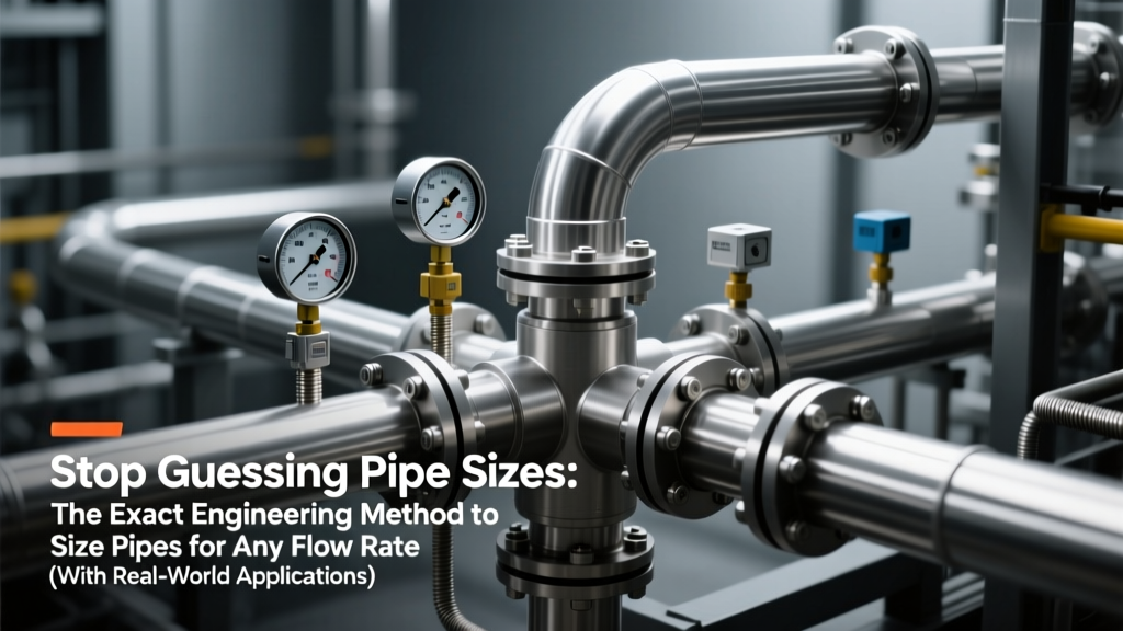 Stop Guessing Pipe Sizes: The Exact Engineering Method to Size Pipes for Any Flow Rate (With Real-World Friction Loss Checks, ASME B31.1 Compliance, and 3 Field-Tested Quick Wins You Can Apply Today)
