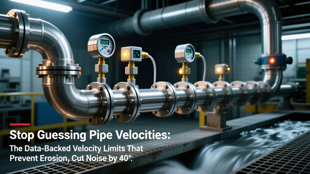 Stop Guessing Pipe Velocities: The Data-Backed Velocity Limits That Prevent Erosion, Cut Noise by 40%, and Slash Pressure Drop Costs (Liquids, Gases & Two-Phase Flow)