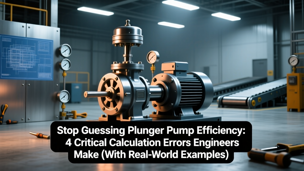 Stop Guessing Plunger Pump Efficiency: 4 Critical Calculation Errors Engineers Make (With Real-World Formulas, Unit-Checked Worked Examples, and ISO 5198 Compliance Guidance)