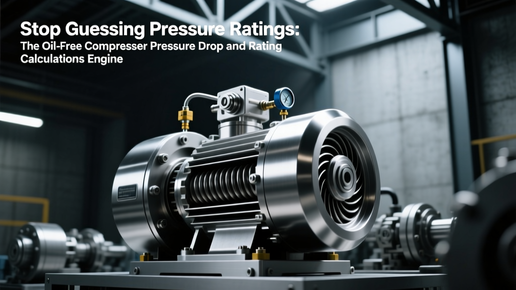 Stop Guessing Pressure Ratings: The Oil-Free Compressor Pressure Drop and Rating Calculations Engineer’s Checklist — Formulas, ASME-Compliant Safety Margins, Real-World Pipe Sizing Errors, and 3 Worked Examples with Unit Conversions