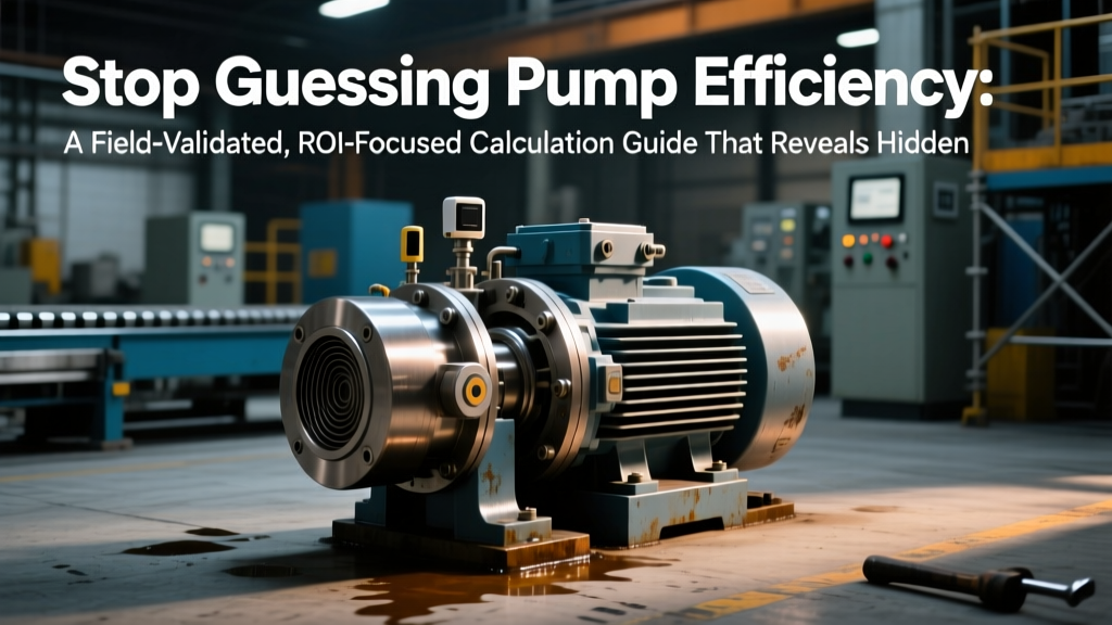 Stop Guessing Pump Efficiency: A Field-Validated, ROI-Focused Calculation Guide That Reveals Hidden Energy Waste (Flow Rate + Head + Power Input + Curve Comparison = Real Savings)
