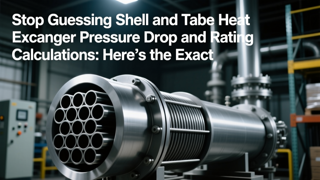 Stop Guessing Shell and Tube Heat Exchanger Pressure Drop and Rating Calculations: Here’s the Exact TEMA-Compliant Workflow (With Real-World Examples, Unit-Corrected Formulas, and Energy-Efficiency Safety Margins You’re Missing)
