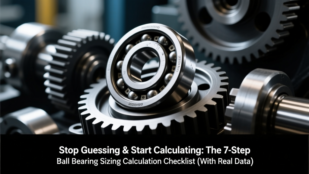 Stop Guessing & Start Calculating: The 7-Step Ball Bearing Sizing Calculation Checklist (With Real ISO 281 Worked Examples, Unit Conversion Warnings, and 3 Common Formula Errors That Cause 68% of Premature Failures)