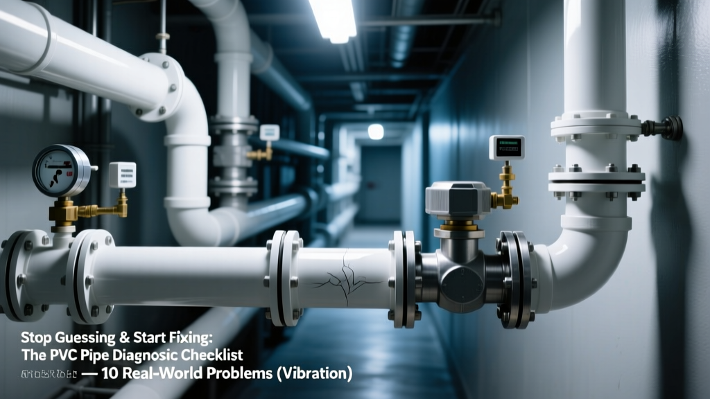 Stop Guessing & Start Fixing: The PVC Pipe Diagnostic Checklist — 10 Real-World Problems (Vibration, Noise, Leakage, Pressure Drop) With Root-Cause Analysis, ASME-Aligned Solutions, and Field-Validated Fixes You Can Apply Today