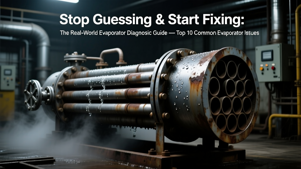 Stop Guessing & Start Fixing: The Real-World Evaporator Diagnostic Guide — Top 10 Common Evaporator Problems and Solutions (With Root-Cause Flowcharts, Vibration Spectra Benchmarks, and ASME-Compliant Leak Verification Protocols)