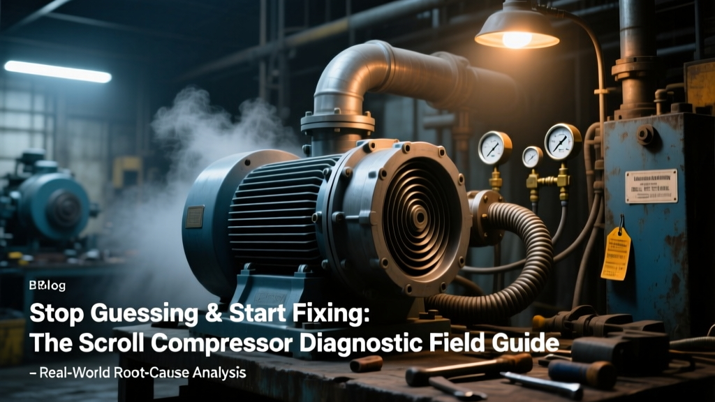 Stop Guessing & Start Fixing: The Scroll Compressor Diagnostic Field Guide — Real-World Root-Cause Analysis for Vibration, Noise, Leakage, and Performance Collapse (Not Just Symptom Lists)