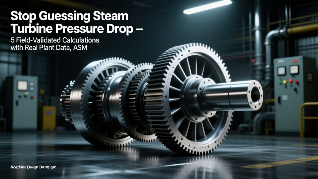 Stop Guessing Steam Turbine Pressure Drop: 5 Field-Validated Calculations (with Real Plant Data, ASME B31.1 Corrections, and 3 Common Unit Conversion Traps That Cause 27% Overdesign)