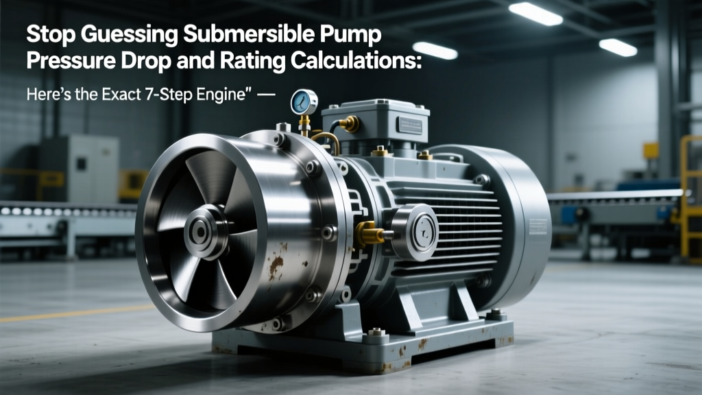 Stop Guessing Submersible Pump Pressure Drop and Rating Calculations: Here’s the Exact 7-Step Engineering Workflow We Use to Prevent Premature Failure, Avoid NPSH Violations, and Validate Safety Margins Against API RP 11S5 & ISO 9906 Class 2 Standards