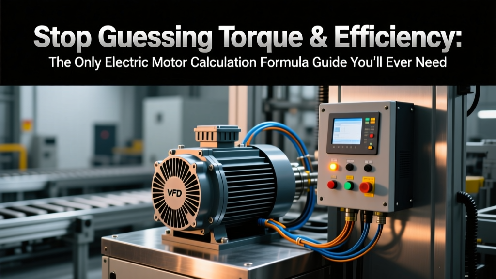 Stop Guessing Torque & Efficiency: The Only Electric Motor Calculation Formula Guide You’ll Ever Need (With Real NEMA Motor Worked Examples, Unit Conversion Shortcuts, and IEC 60034-30 Error Checks)