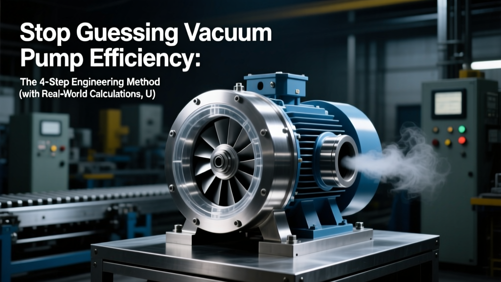 Stop Guessing Vacuum Pump Efficiency: The 4-Step Engineering Method (with Real-World Calculations, Unit Conversions, and ISO 5801-Compliant Formulas You’re Probably Misapplying)