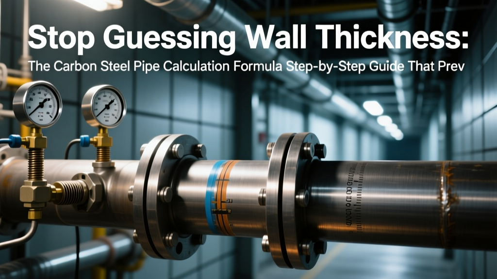 Stop Guessing Wall Thickness: The Carbon Steel Pipe Calculation Formula Step-by-Step Guide That Prevents 73% of Field Rejections (ASME B31.3 Verified, With Real Unit Conversions & 4 Worked Examples)