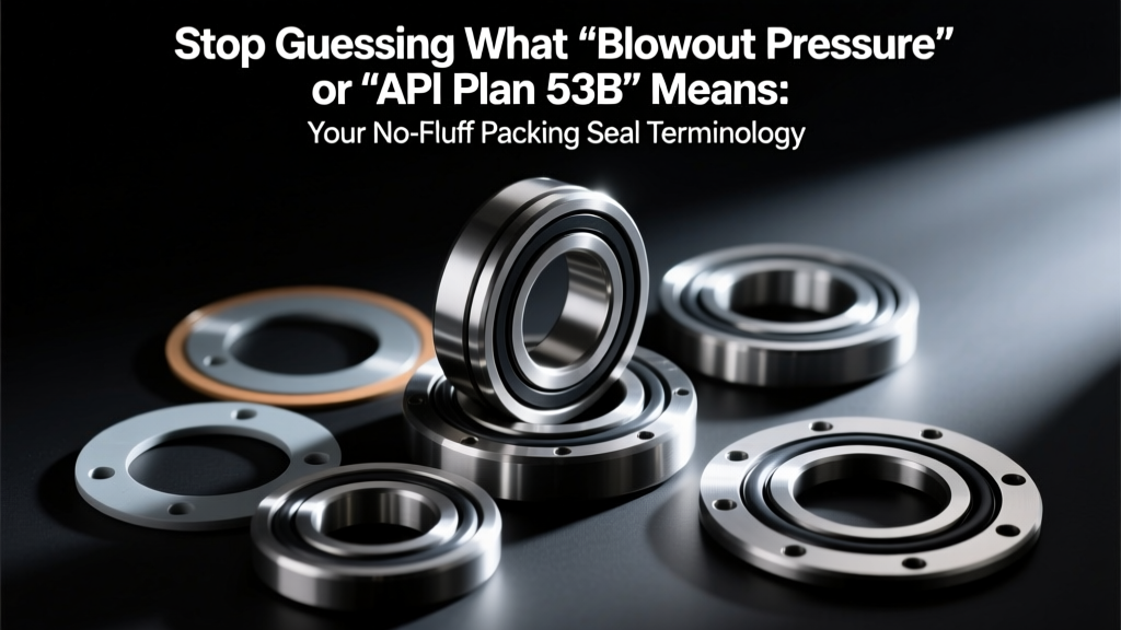 Stop Guessing What 'Blowout Pressure' or 'API Plan 53B' Means: Your No-Fluff Packing Seal Terminology and Glossary — 47 Precision-Defined Terms Engineers & Technicians Actually Use on Pump Skids, API 682 Compliance Checks, and Root-Cause Failure Reports
