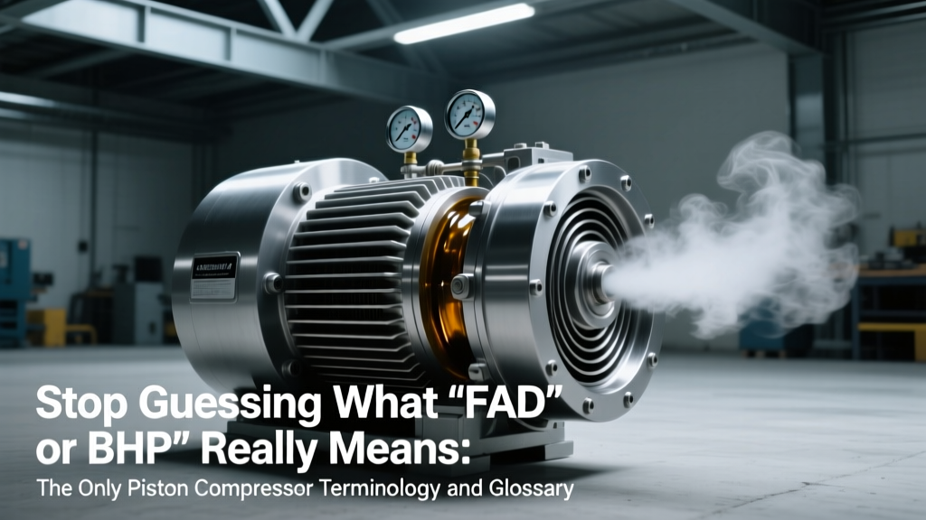 Stop Guessing What 'FAD' or 'BHP' Really Means: The Only Piston Compressor Terminology and Glossary Engineers Need to Prevent Costly Misinterpretations in Design, Maintenance, and Compliance Audits