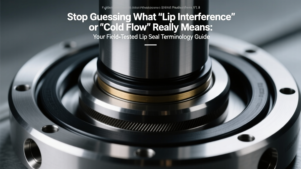 Stop Guessing What 'Lip Interference' or 'Cold Flow' Really Means: Your Field-Tested Lip Seal Terminology & Glossary — 42 Precision Definitions Engineers Actually Use (Not Textbook Jargon)