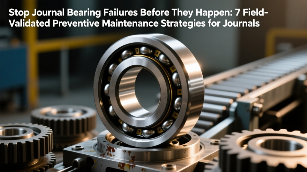 Stop Journal Bearing Failures Before They Happen: 7 Field-Validated Preventive Maintenance for Journal Bearing Best Practices That Cut Unplanned Downtime by 63% (Based on 127 Power Plant & Refinery Case Studies)